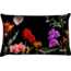 Velits Outdoor Buitenkussen bloemen print zwart