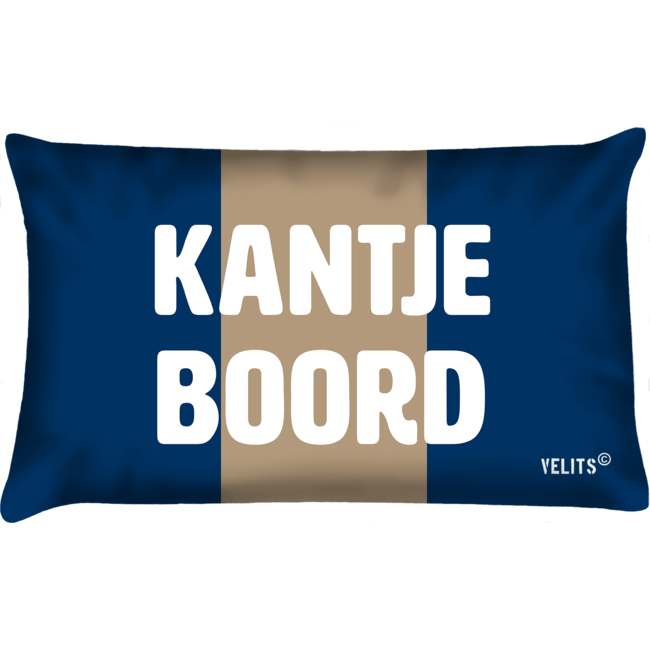 Velits Bootkussen Denim Original kantje boord blauw beige