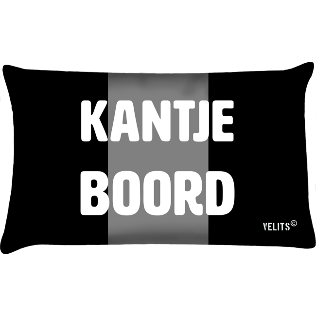 Velits Outdoor Bootkussen Men in Black met tekst Kantje Boord