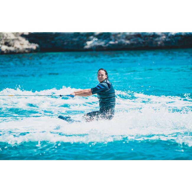 Shorty Perth voor heren 3/2mm blauw en rood