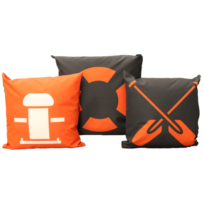 Velits Outdoor Bootkussen Orange is New Black reddingsboei oranje