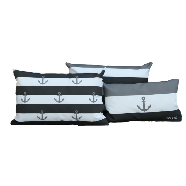 Velits Outdoor Buitenkussen Men in Black Nederland zwart wit