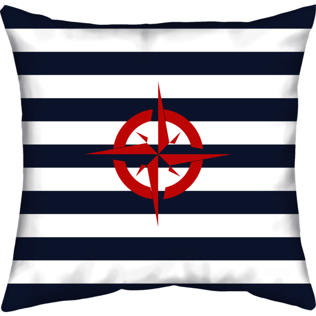 Velits Outdoor Buitenkussen Dutch streep kompas