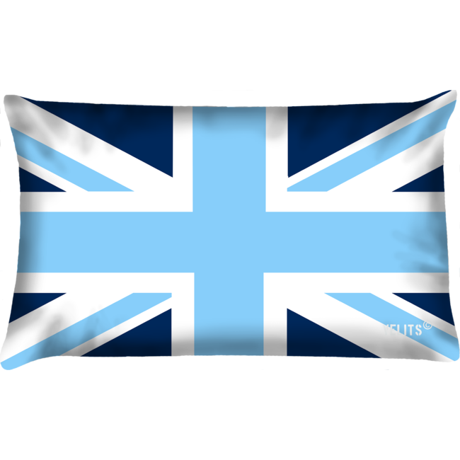 Velits Outdoor Bootkussen Blauw Bloed Engelse vlag blauw en wit