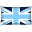 Velits Bootkussen Blauw Bloed Engelse vlag blauw en wit