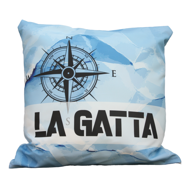 Velits Outdoor Buitenkussen kompas met bootnaam