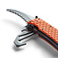 Gill Zeilers mes Marine Tool titanium oranje