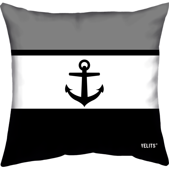 Velits Outdoor Buitenkussen Men in Black Nederland zwart wit