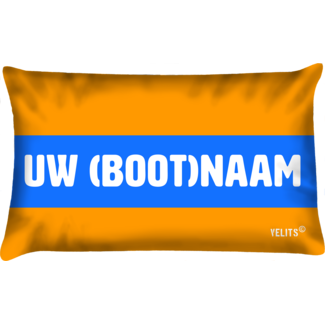 Velits Bootkussen Oranje Blanje Bleu bootnaam