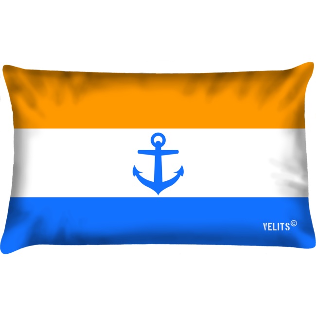Velits Buitenkussen Oranje Blanje Bleu Nederland