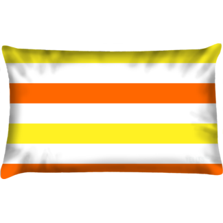 Velits Outdoor Buitenkussen Summertimes gestreept oranje geel