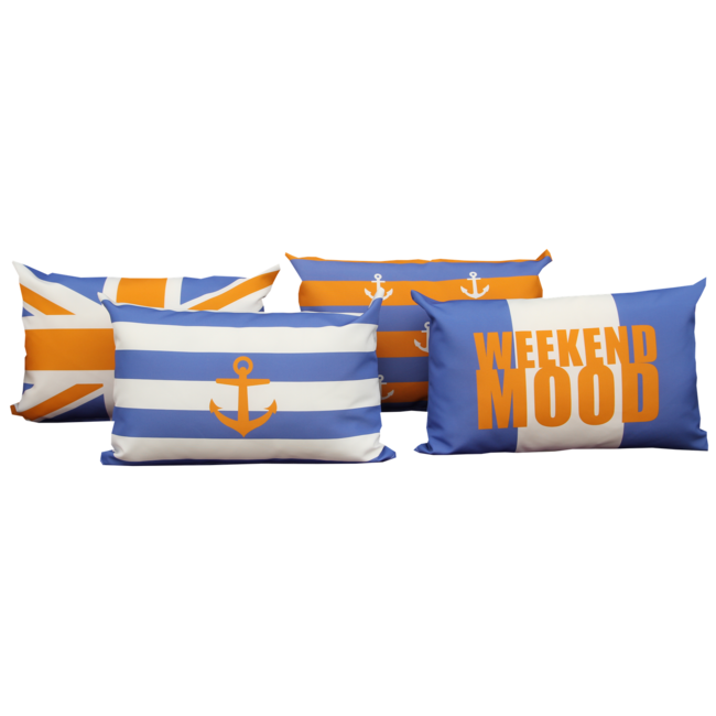 Velits Outdoor Bootkussen Oranje Blanje Bleu Engelse vlag