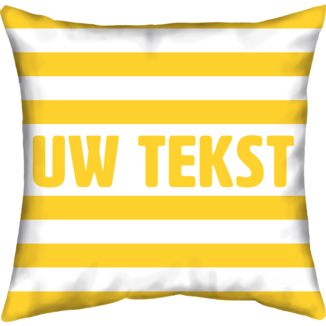 Velits Outdoor Buitenkussen gestreept met eigen tekst