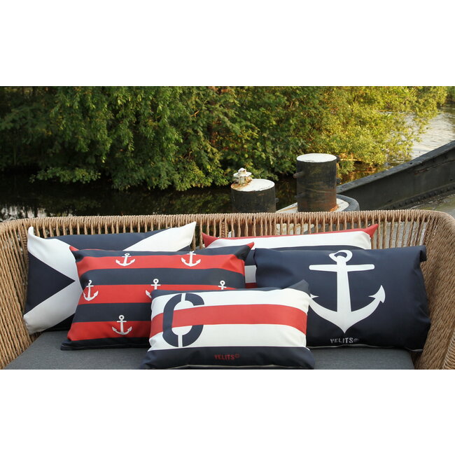 Velits Outdoor Bootkussen Dutch rood wit blauwe Geus