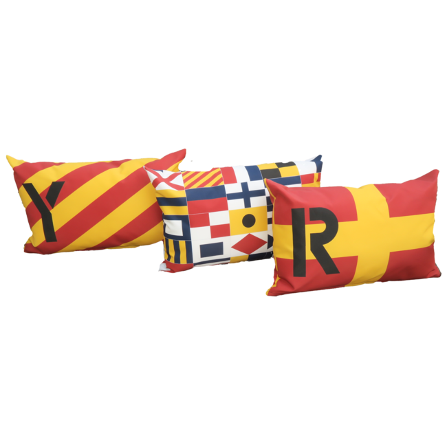 Velits Outdoor Bootkussen seinvlag letter O