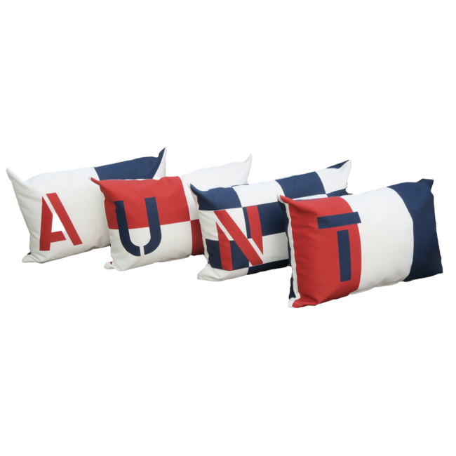 Velits Outdoor Bootkussen seinvlag letter N