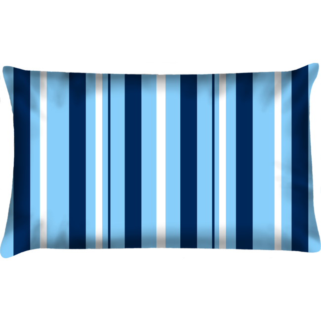 Velits Outdoor Bootkussen Blauw Bloed streep vertikaal