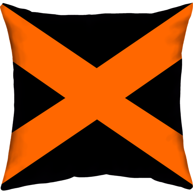 Velits Outdoor Buitenkussen Orange is New Black Cross oranje