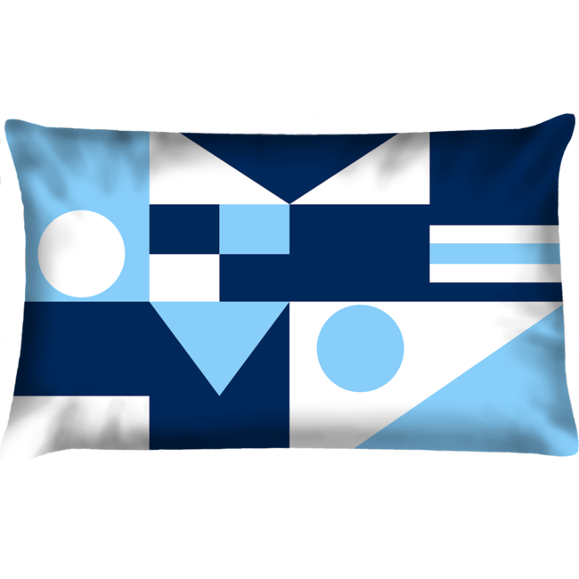Velits Outdoor Bootkussen Blauw Bloed vlag patroon
