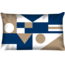 Velits Outdoor Buitenkussen Denim vlag patroon