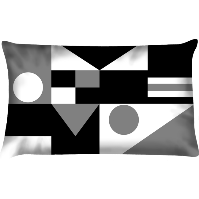 Velits Outdoor Buitenkussen Black vlag patroon