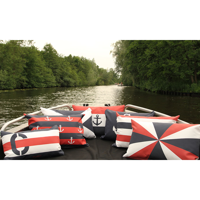 Velits Outdoor Buitenkussen Dutch Cross rood