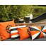 Velits Outdoor Bootkussen Orange is New Black peddels oranje wit