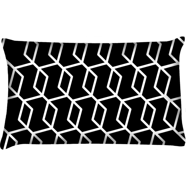 Velits Outdoor Bootkussen Men in Black grafisch zwart wit patroon