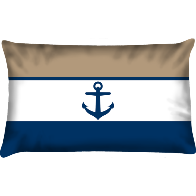 Velits Outdoor Bootkussen Denim streep Anker