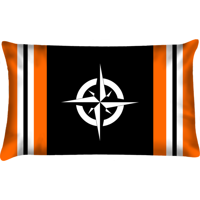 Velits Outdoor Bootkussen Orange is New Black streep kompas