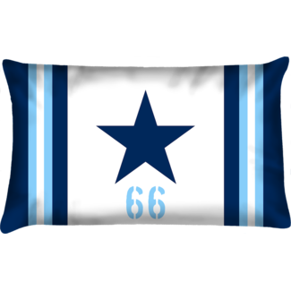 Velits Outdoor Buitenkussen Blauw Bloed Star 66 wit