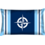 Velits Outdoor Buitenkussen Blauw Bloed streep kompas