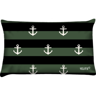 Velits Outdoor Buitenkussen In the Army gestreept ankers