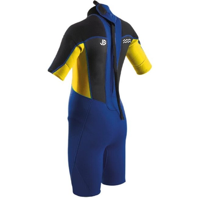 JS sports Neopreen shorty junior Maui geel/blauw