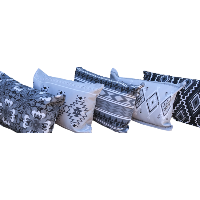 Velits Outdoor Buitenkussen Home&Garden zwart grijs all weather B2