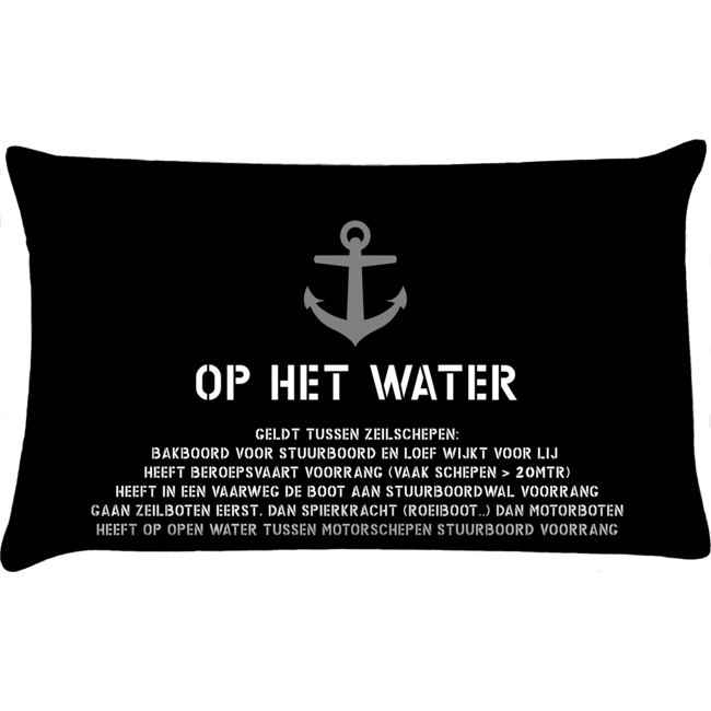 Velits Outdoor Bootkussen Men in Black vaarregels