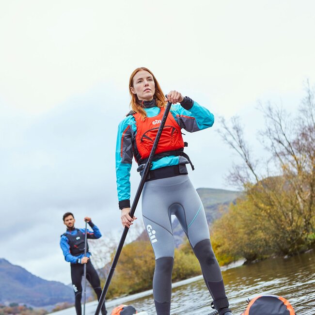 Gill Zwemvest Pro Racer oranje zij rits