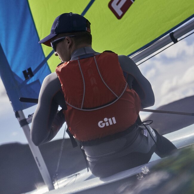 Gill Zwemvest Pro Racer oranje zij rits