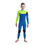 Boston neopreen wetsuit junior teal/lime blue/army