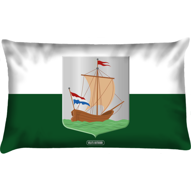 Velits Outdoor Outdoor sierkussen vlag Vlieland met eiland wapen