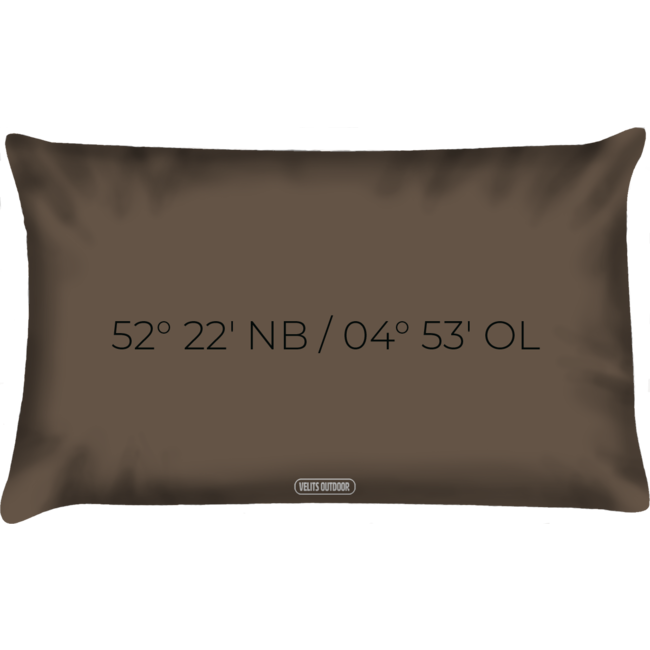 Velits Outdoor Sierkussen outdoor Amsterdam Simple Line bruin V14