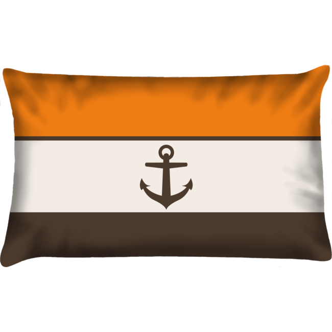 Velits Outdoor Bootklussen Dolce bruin oranje ecru,met anker