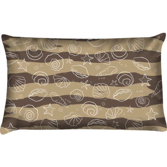 Velits Outdoor Sierkussen schelpen beige waterafstotend