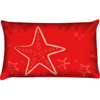 Velits Outdoor Sierkussen zeester rood