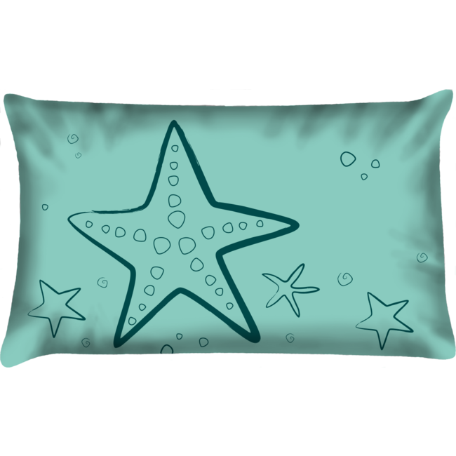 Velits Outdoor Sierkussen zeester groen waterafstotend