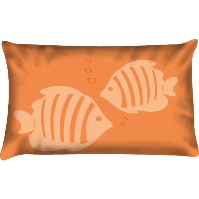 Velits Outdoor Sierkussen Blub oranje waterafstotend