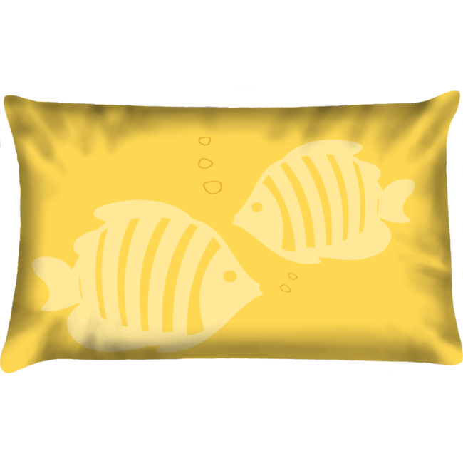 Velits Outdoor Sierkussen Blub geel waterafstotend