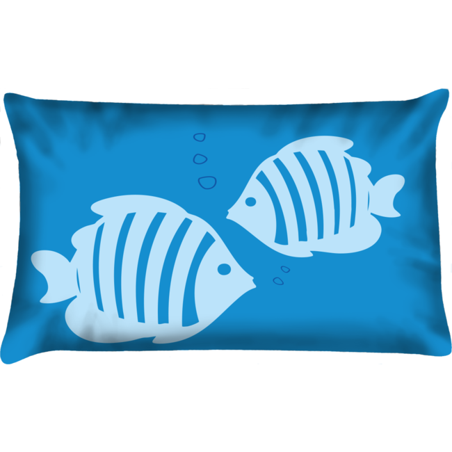 Velits Outdoor Sierkussen Blub blauw waterafstotend