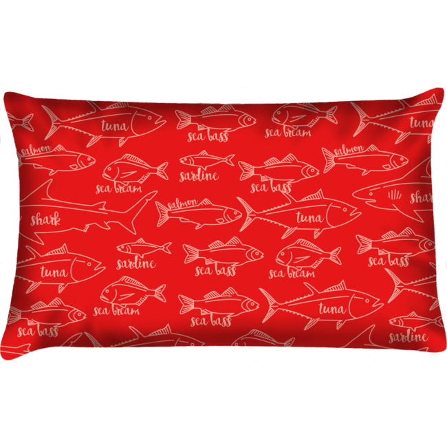 Velits Outdoor Sierkussen Catch rood waterafstotend