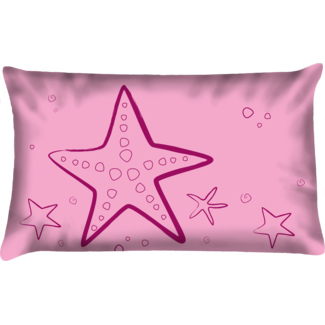 Velits Outdoor Sierkussen zeester roze